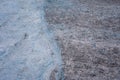 Greenland Ilulissat glacier with blue lake eye