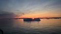 4K floating glaciers in the Gulf of Dicso Bay in western Greenland