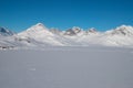 Greenland, mountains and ice floe