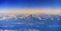 Greenland seen from a plane above