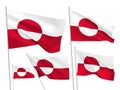 Greenland vector flags