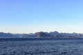 Greenlandic coastline with uninhabitated mountains