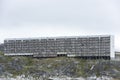 Greenlandic houses for deprived families Royalty Free Stock Photo