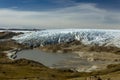 Greenlandic icecap glacier front near Point 660, Kangerlussuaq, Greenland Royalty Free Stock Photo