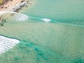 Coolangatta beach on a clear day looking towards Kirra Beach on the Gold Coast Royalty Free Stock Photo