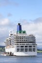 Greenock, Scotland, UK, July 30th 2022, Arcadia Hamilton passenger ship during cruise with tourists travelling stopping