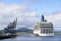 Greenock, Scotland, UK, July 30th 2022, Arcadia Hamilton passenger ship during cruise with tourists travelling stopping