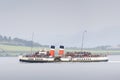 Greenock, Scotland, UK, September 5th 2021, The Waverley paddle steamboat full of tourists travelling from Glasgow to