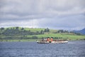 Greenock, Scotland, UK, September 11th 2021, The Waverley paddle steamboat full of tourists travelling from Glasgow to