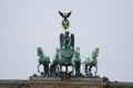 Greenpeace Activists on Brandenburger Tor Royalty Free Stock Photo