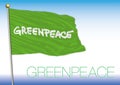 Greenpeace flag, international organization