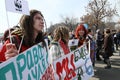 Greenpeace protest in Moscow Royalty Free Stock Photo