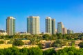 The Greens area park view Dubai UAE Royalty Free Stock Photo