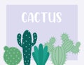 greens cactus card