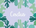 greens cactus frame