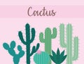 greens cactus poster