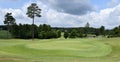 Greens and fairway on Georgia golf course Royalty Free Stock Photo