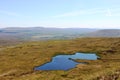 Greensett Moss, Whernside with Pen-y-Ghent at rear Royalty Free Stock Photo