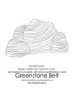 Greenstone belt ancient rock formations Royalty Free Stock Photo
