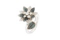 Greenstone flower shaped ring