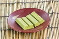 GreenTea chocolate wafer Royalty Free Stock Photo