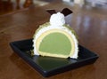 Greentea icecream cake Royalty Free Stock Photo