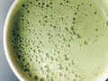 Greentea matcha latte background Royalty Free Stock Photo