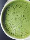 Greentea matcha latte background Royalty Free Stock Photo