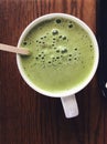 Greentea matcha latte Royalty Free Stock Photo