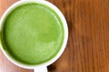 Greentea matcha latte Royalty Free Stock Photo