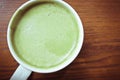 Greentea matcha latte Royalty Free Stock Photo