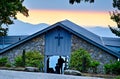 GREENVILLE COUNTY, SC - Oct 15, 2016 - sunrise at Symmes Chapel, aka Pretty Place, is a landmark tourist attraction on Cedar