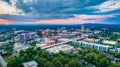 Greenville South Carolina SC Skyline Aerial at Sunset Royalty Free Stock Photo