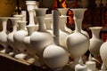 Greenware vases and pots Royalty Free Stock Photo
