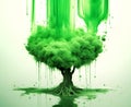 Greenwashing concept, AI generated