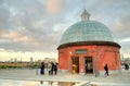 The Greenwich Foot Tunnel crosses beneath the River Thames in East London