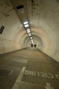 The Greenwich Foot Tunnel crosses beneath the River Thames in East London Royalty Free Stock Photo