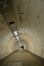 The Greenwich Foot Tunnel crosses beneath the River Thames Royalty Free Stock Photo