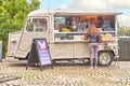Greenwich, London, UK - October 30 2016: Mobile drink and snack