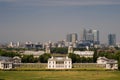 Greenwich Park and Canary Wharf