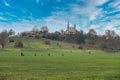 Greenwich Park with the Royal Observatory in the background.London UK.