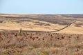 The greenwood stone a historic 16th century boundary marking the borders of midgley and wadworth moor in calderdale west yorkshire