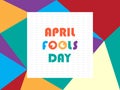 Greeting april fools day vector