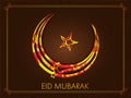 Greeting Card with Arabic Text for Eid. Royalty Free Stock Photo