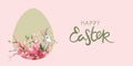 Greeting card or banner for Easter holidays.