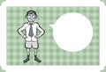Greeting card with businessman in boxer shorts