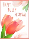 Greeting card Canadian tulip festival