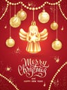 Greeting card Christmas Angel