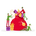 Christmas and new year cartoon cards