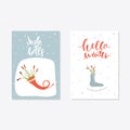 Greeting Card with christmas toys Royalty Free Stock Photo